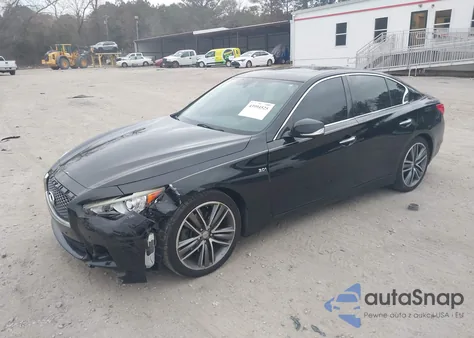 2016 Infiniti Q50 3.0T Premium from USA, damaged, VIN JN1EV7AP7GM300524